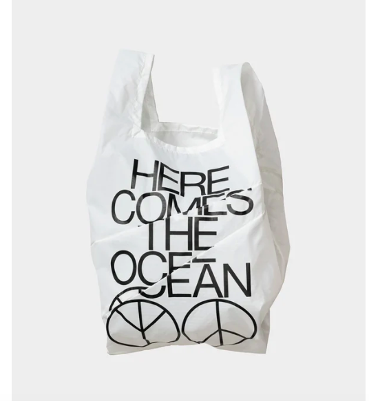 Shopping Bag Ocean M white