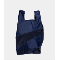 Shopping Bag M grau/blau