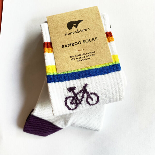 Bike Crew bamboo socks Pride 42-46