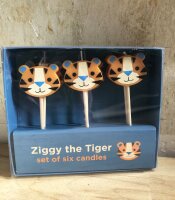 Ziggy, der Tiger Partykerzen