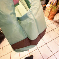 Shopping Bag M mint/grau